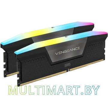 Оперативная память Corsair Vengeance RGB 2x16GB DDR5 PC5-51200 (CMH32GX5M2B6400C36) картинка 2